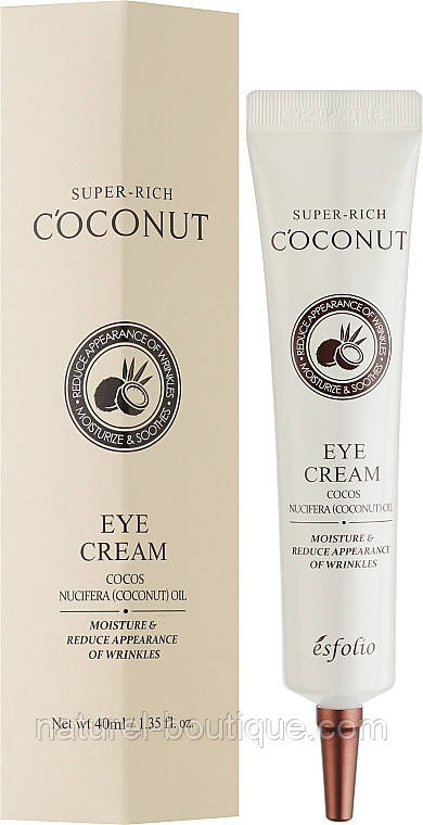 Крем для повік Esfolio Super-Rich Coconut Eye Cream з екстрактом кокоса, фото 1