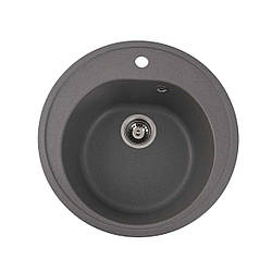 Гранітна мийка для кухні VALESO LUNA 510 матова Сірий мусон