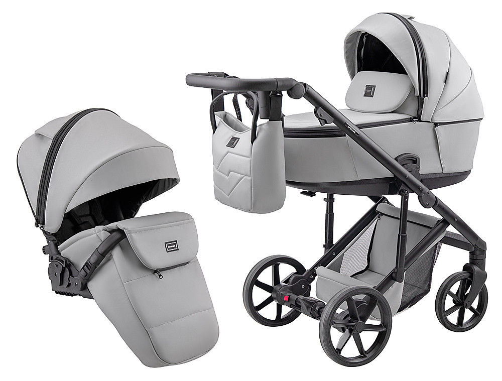 Коляска 2 в 1 Adamex Dolce Eco SA-3 світло-сірий, фото 1