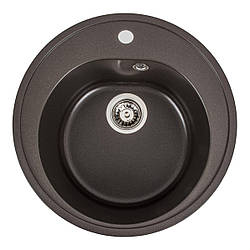 Гранітна мийка для кухні VALESO LUNA 510 матова Темна скеля