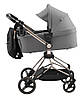 Коляска 2 в 1 Bair Moon Gold Edition MG-02 темно-сірий, фото 3