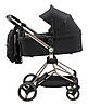 Коляска 2 в 1 Bair Moon Gold Edition MG-01 чорний, фото 2