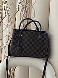 Сумка Louis Vuitton Montaigne Handbag in Monogram коричневий шаховий крос боді Луї Віттон, фото 3