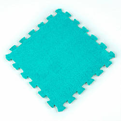 Підлога-пазл плюшевий 30х30х1см М'ятний SW-00002088