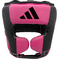 Шолом боксерський Adidas Combat 50 | чорний/рожевий | ADIC50HG