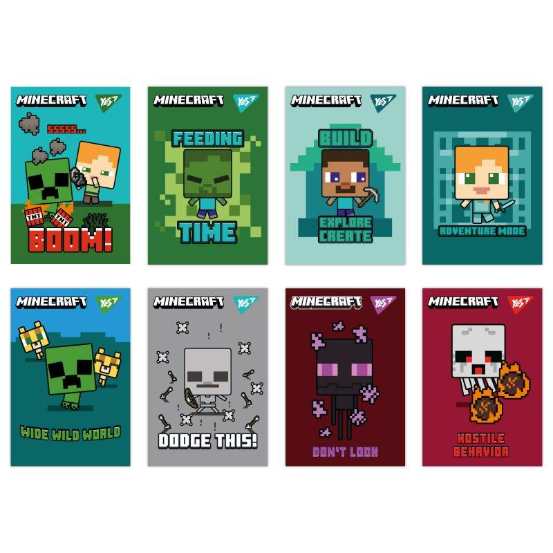 Блокнот YES А7/48л клей клей YES Minecraft 152110 G-Rich, фото 1