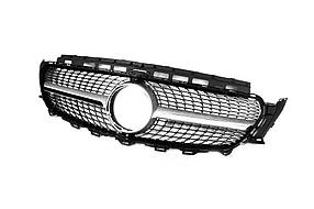 Передня решітка Diamond Silver (для Avantgarde/AMG-Line/E43 AMG/E53 AMG 2016-2020) З місцем під камеру для мерседес E-class coupe