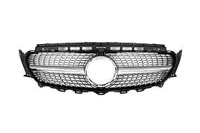 Передня решітка Diamond Silver (для Avantgarde/AMG-Line/E43 AMG/E53 AMG 2016-2020) Без місця під камеру для мерседес E-class coupe