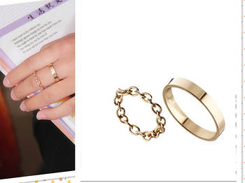 Кільця Аsos Mix, Midi ring набір 2 шт.