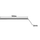 Посилена волосінь для бензокоса Bigstreen 21025, 3 мм × 100 м, квадратна, професійна, фото 3