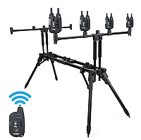 Набір Рід Під на 4 вудлища Carp Rod Pod Сигналізатори Carp Line  4+1 в кейсі