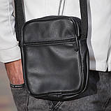 Практична чоловіча сумка барсетка, Сумка через плече кежуал чоловіча для документів зручна QE-63, фото 5