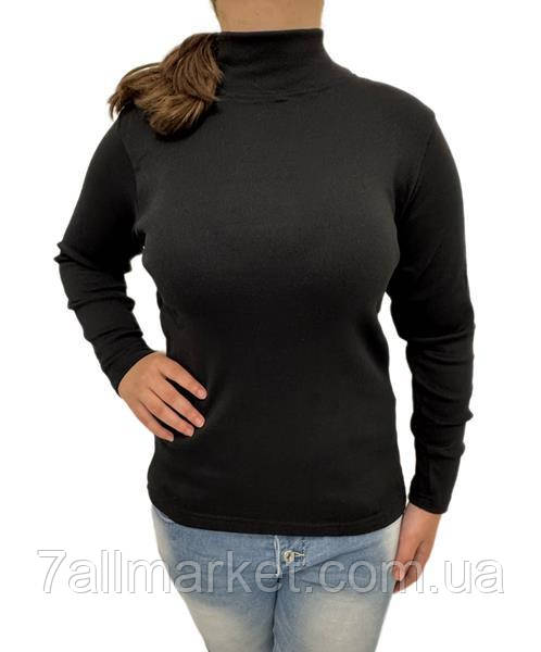 Гольф жіночий під горло 3120 black р.S-3XL "Алія" недорого гуртом від прямого постачальника