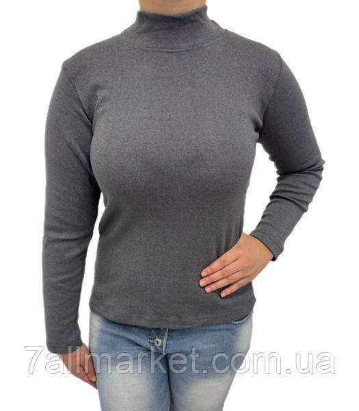 Гольф жіночий під горло 3126 d.grey р.S-3XL "Алія" недорого гуртом від прямого постачальника