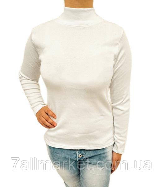 Гольф жіночий під горло 3129 milk р.S-3XL "Алія" недорого гуртом від прямого постачальника
