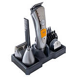 Практична машинка для стрижки волосся Pro, Електрична машинка для стрижки з насадками ND-87, фото 8