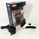 Портативна бритва, Бритва для бороди електронна, Машинка для видалення волосся на обличчі JW-72, фото 10