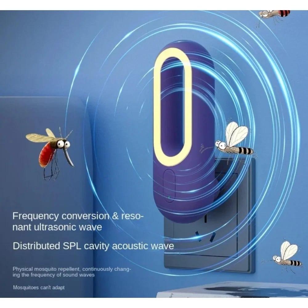 Антимоскітна лампа від комарів + нічник 2в1 від мережі, відлякувач комах