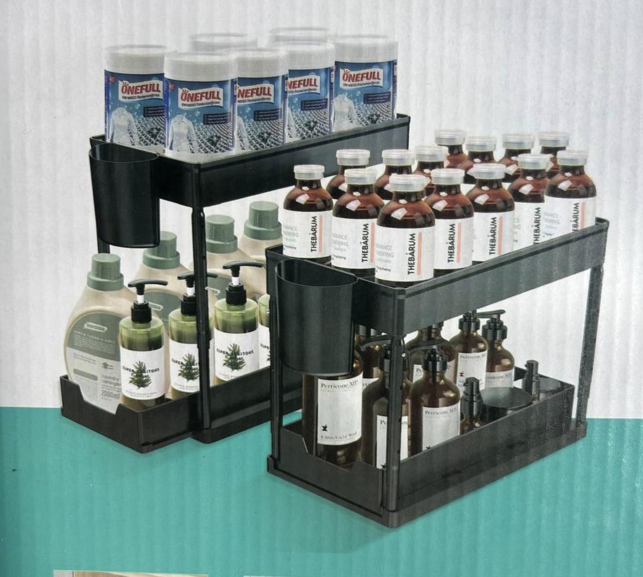 Полиця 2-ярусна кухонна Органайзер кухонний