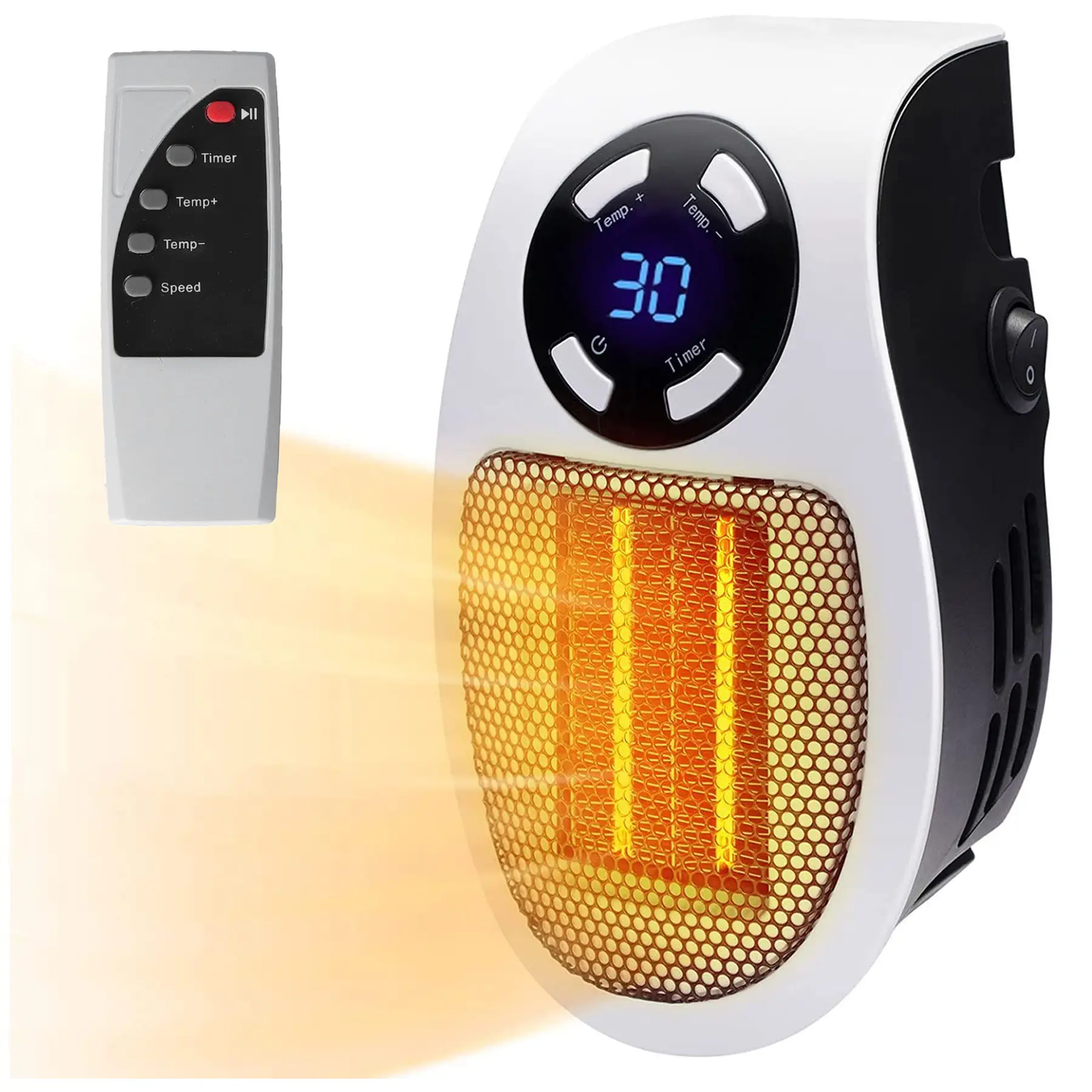 Портативний нагрівач Portable Heater з LCD (500 Ват) дисплеєм і пультом керування