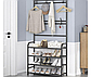 Универсальная вешалка для одежды New simple floor clothes rack size 60X29.5X151 см (Біла), фото 2