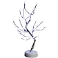 Настільна світлодіодна лампа Дерево срібляста кристал-квітка NNG-07, фото 2