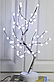Настільна світлодіодна лампа Дерево срібляста кристал-квітка NNG-07, фото 3