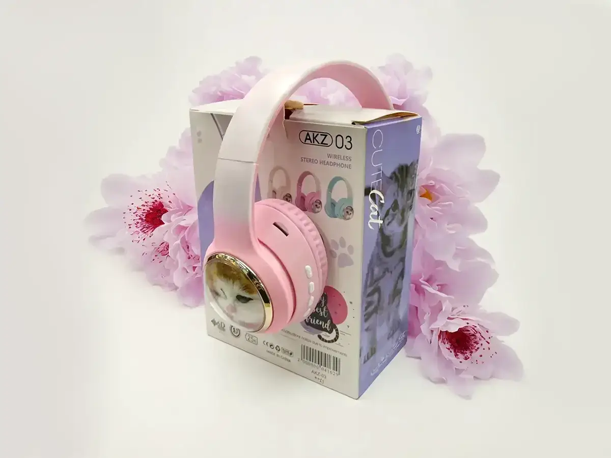 Навушники накладні Bluetooth Кошенятко без вушок AKZ-03