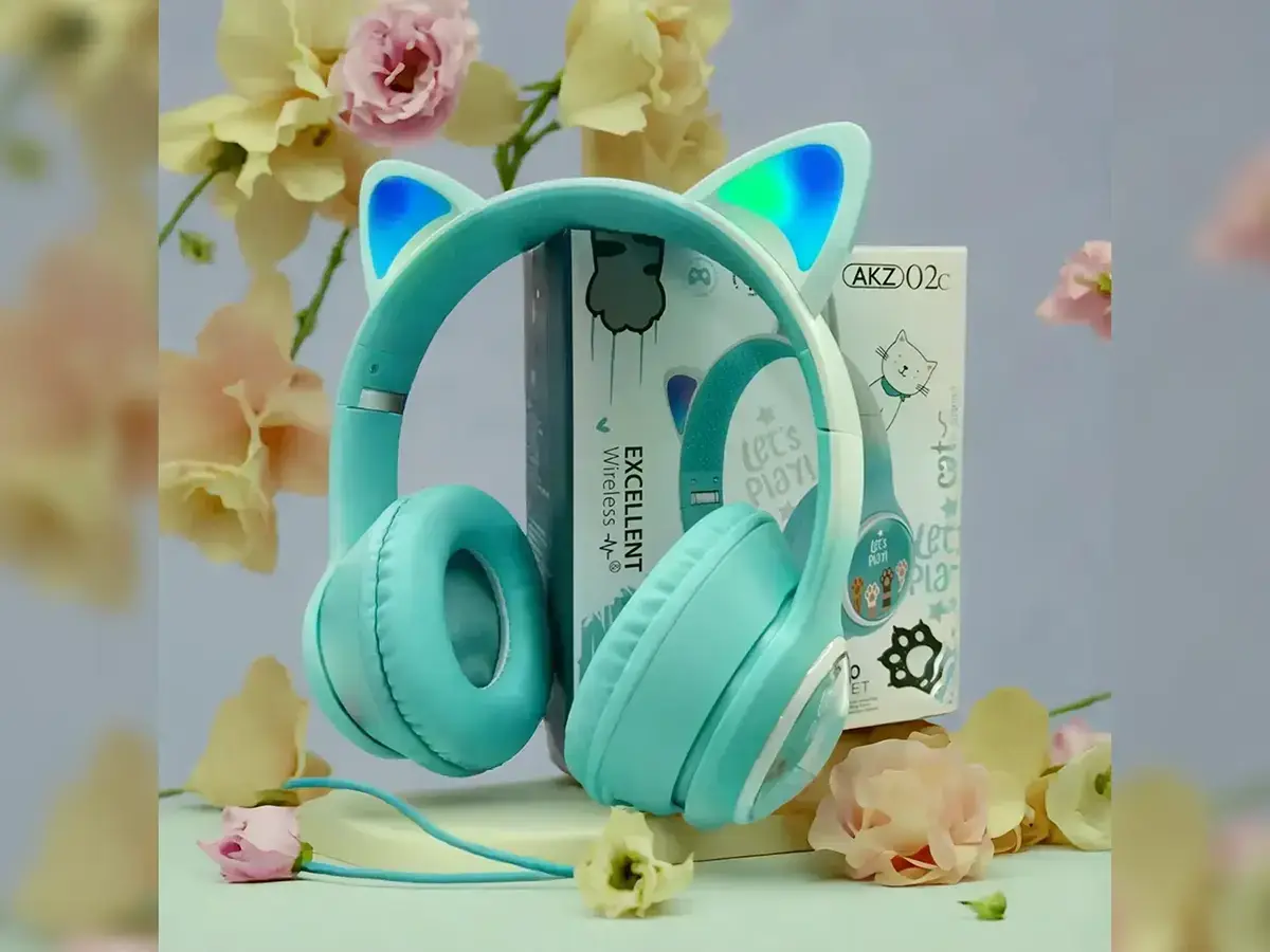 Навушники накладні Bluetooth Кошенятко з вушками AKZ-02C