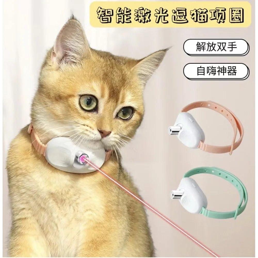 Розумний лазерний нашийник для кішок Smart Laser Collar Смарт іграшка з лазерною указкою