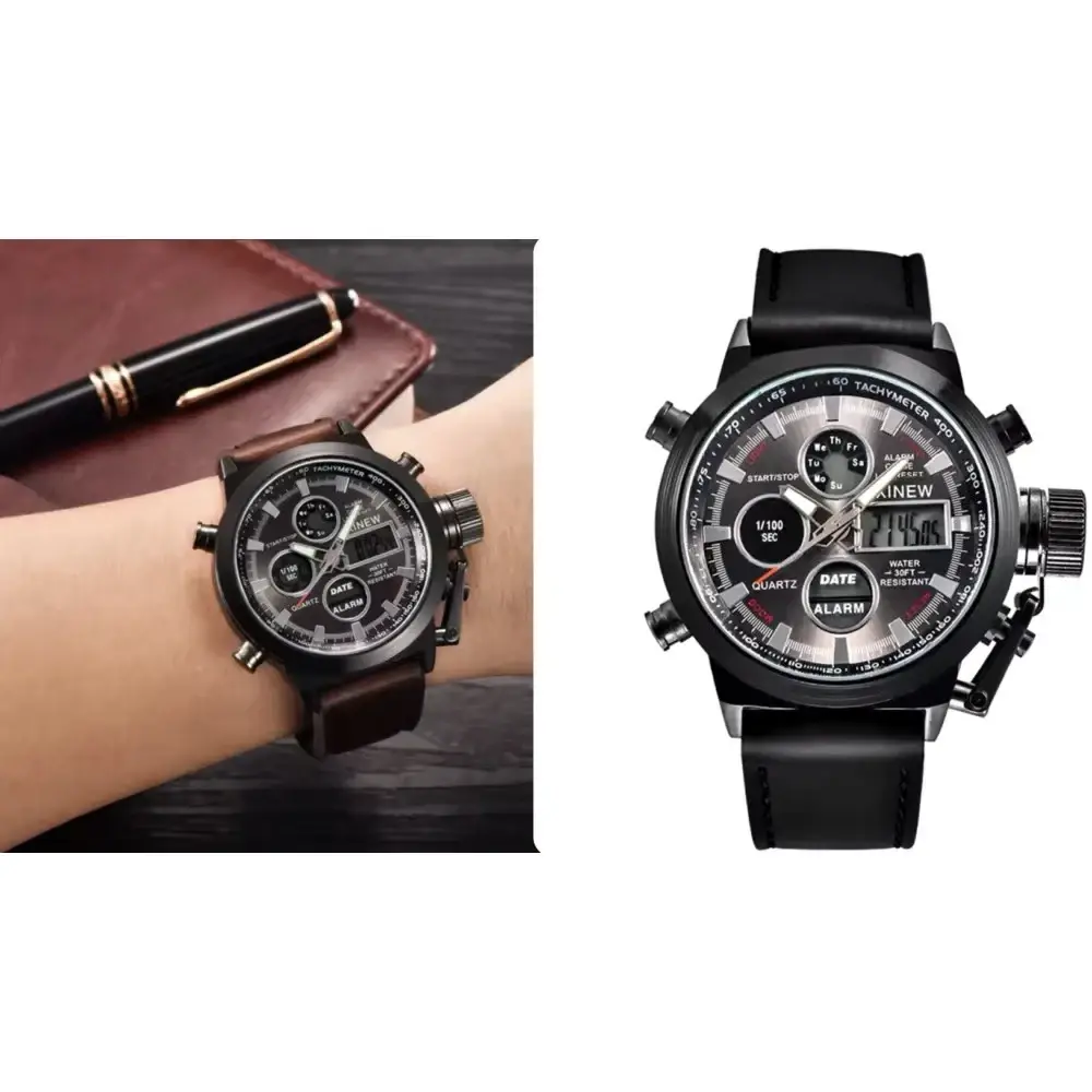 Чоловічий спортивний наручний годинник із ХРОНОГРАФОМ AND-7