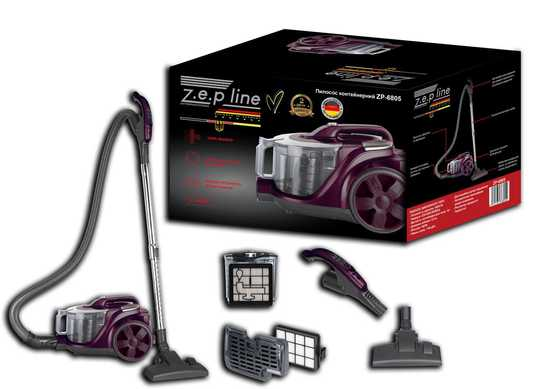 Пилосос контейнерний 4л Zepline ZP-6805 (Фіолетовий)