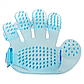 Силіконова рукавичка щітка для вичісування тварин Pet Wash Brush, синя, фото 2