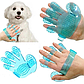 Силіконова рукавичка щітка для вичісування тварин Pet Wash Brush, синя, фото 6