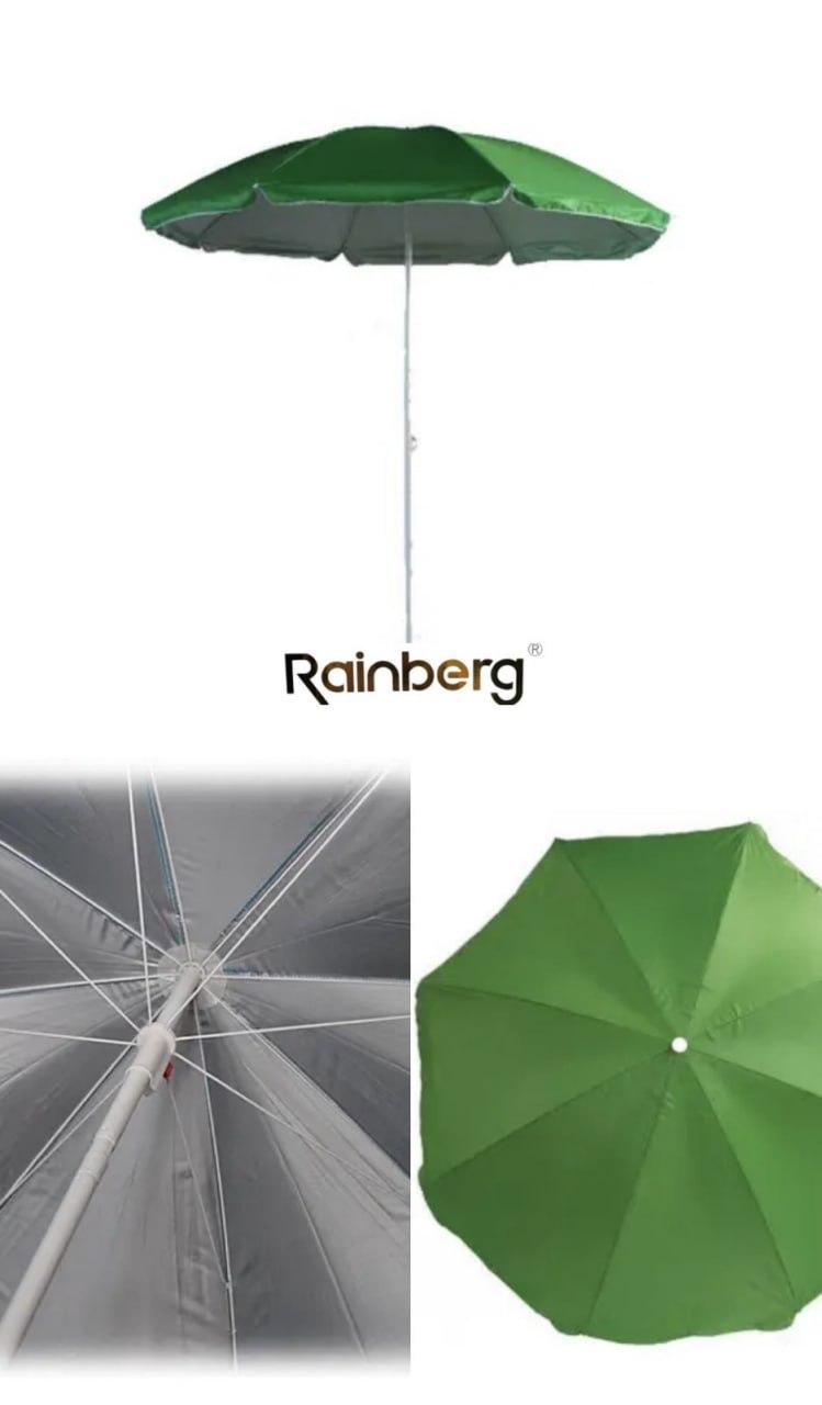 Парасолька пляжна RB-9308 2.5 м (Червоний, зелений, синій)