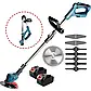 Електрична бездротова газонокосарка Lawn Mover з 2 акумуляторами 48V, 2000мА, фото 2