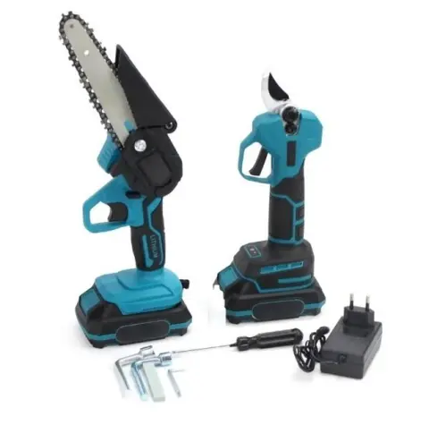Набір 2в1 в кейсі Пила + Секатор з акумуляторами 64V