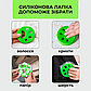 Лапка силіконова для прання для видалення шерсті та інших забруднень з одягу та меблів, фото 4