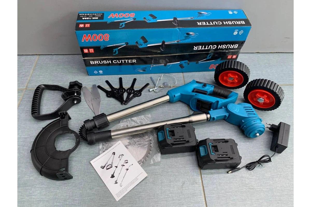 Газонокосарка триммер для трави з колесами