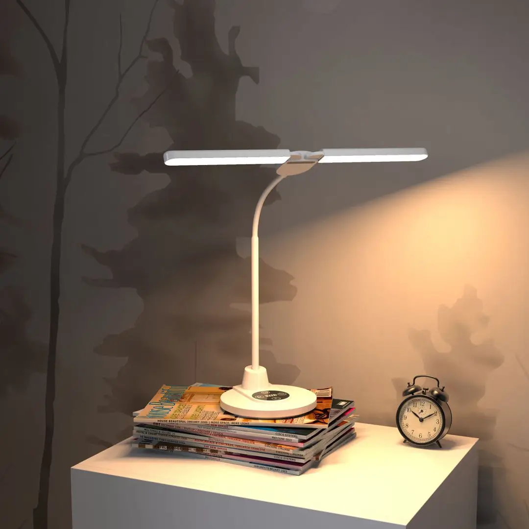 Настільна лампа для навчання та сну з бездротовим заряджанням телефона TB-29S Білий