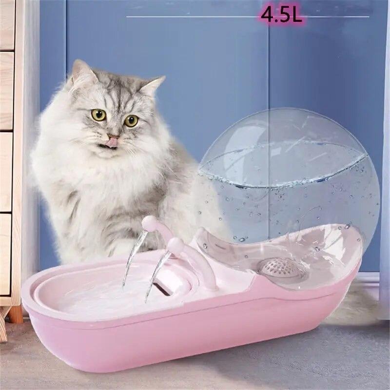 Поїльник Автоматичний фонтан для котів і собак у стилі равлика USB 4,5 л LY-470