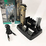 Машинка для стрижки чоловіча VGR V-106, Гострі професійні машинки для стрижки волосся PL-31, фото 7