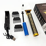 Машинка-тример 3 в 1 для стрижки волосся WS-T88, Професійна машинка для стрижки голови HF-32, фото 6