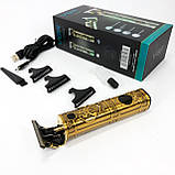 Електрична машинка для стрижки з насадками VGR, Електробритва для стрижки голови, Тример бездротовий MW-43, фото 10