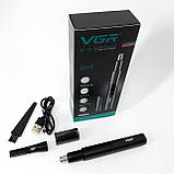 Хороша бритва портативна VGR, Електробритва, Професійний тример для гоління, Портативна бритва KQ-81, фото 7