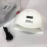 Манікюрна лед лампа для професійного використання, Зручна лампа для сушіння гель-лаку DB-68, фото 9
