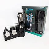 Машинка для стрижки волосся без шуму VGR, Машинка для стрижки волосся хороша підстригання YU-68, фото 2