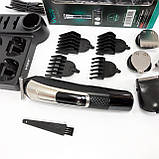 Машинка для стрижки волосся без шуму VGR, Машинка для стрижки волосся хороша підстригання YU-68, фото 3