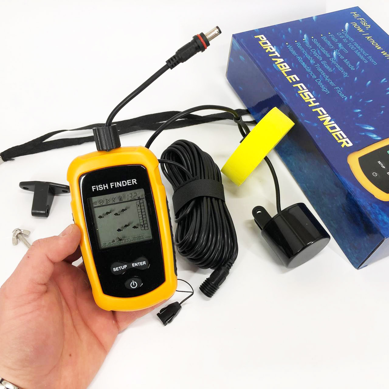 Ехолот портативний Fish Finder до 100м портативний сонар універсальний SG-36, фото 1