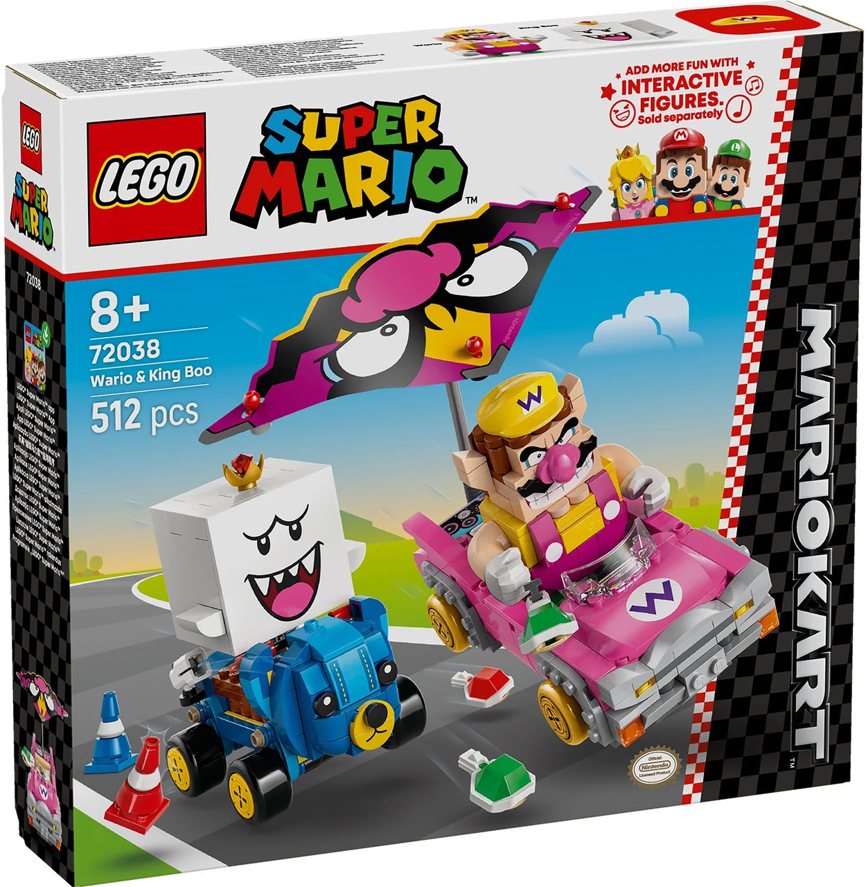 Конструктор LEGO Super Mario Mario Kart – Wario та King Boo, фото 1
